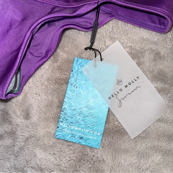 Hello Molly | Purple Scrunch Bikini Bottoms - Picture 2 of 5